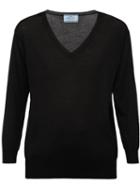 Prada V-neck Sweater - Black
