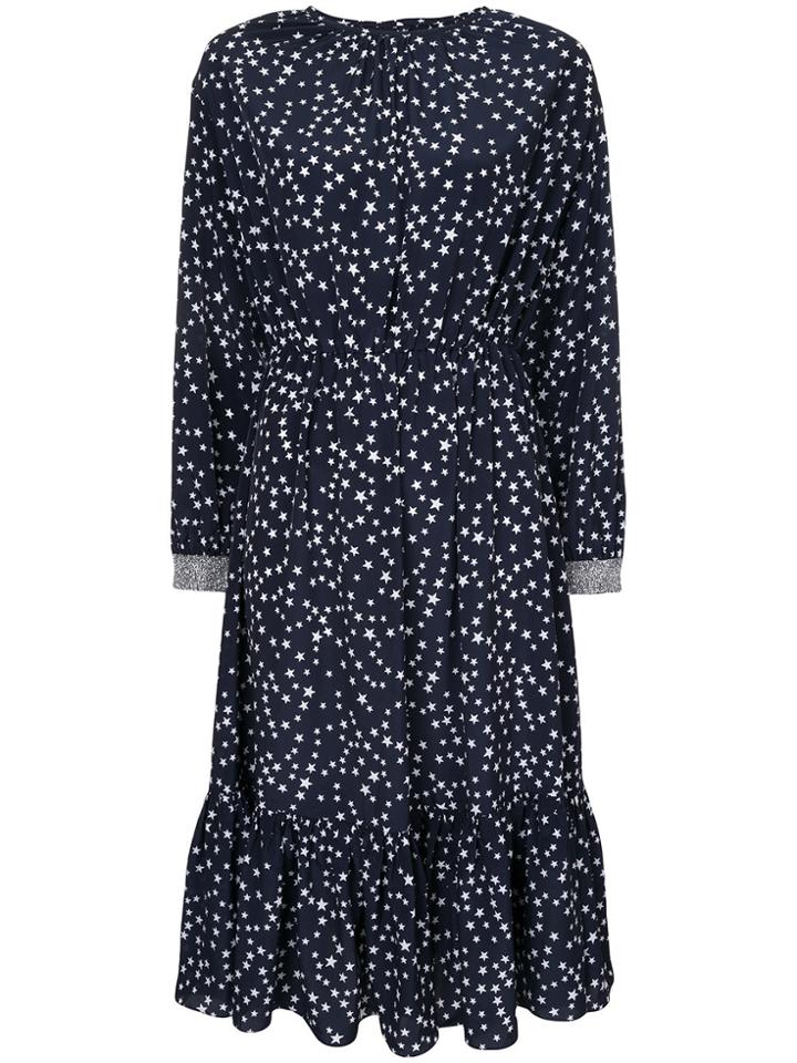 Anouki Star Print Dress - Blue