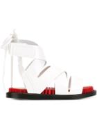 Kenzo Eklektik Sandals, Women's, Size: 35, White, Leather/calf Leather