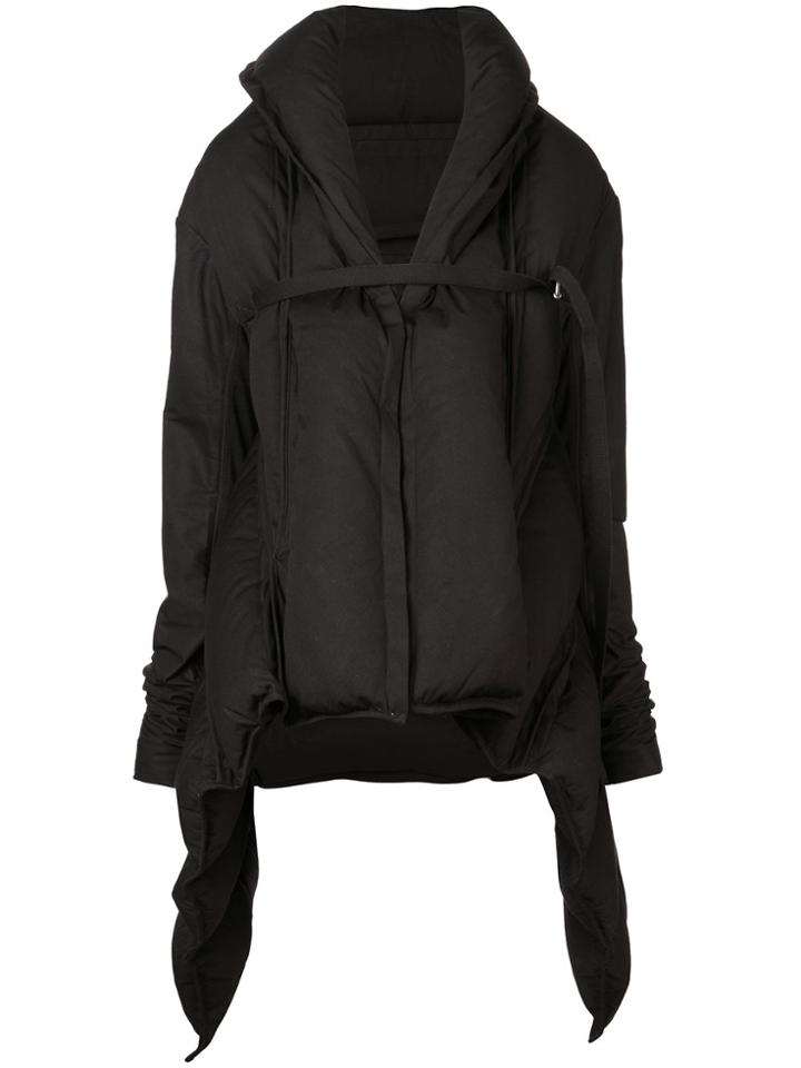 Rick Owens Short Duvet Coat - Black