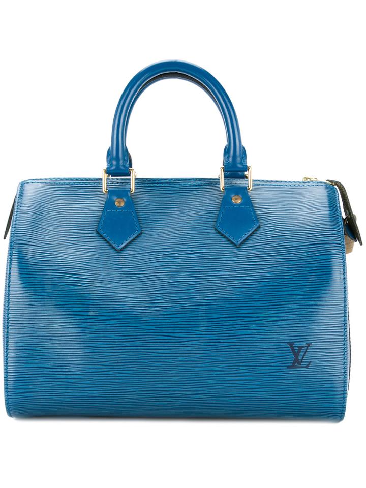 Louis Vuitton Vintage Epi Speedy 25 Tote - Blue