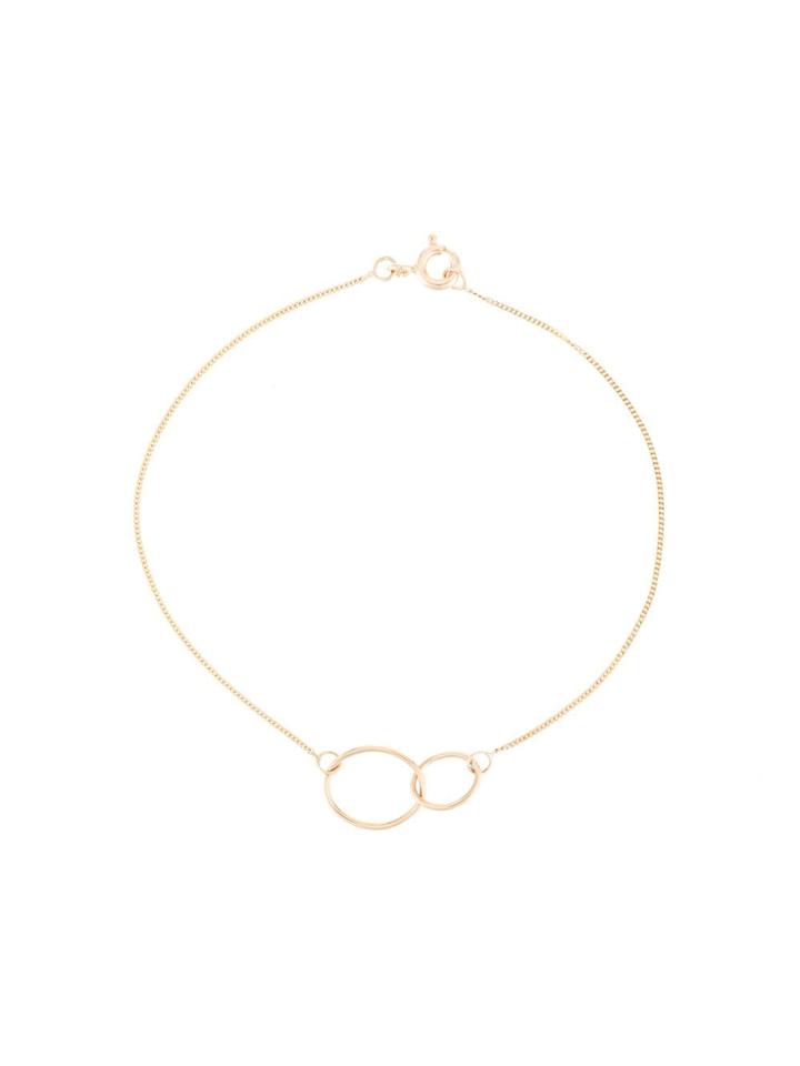 Natalie Marie 9kt Yellow Gold Loop Through Oval Bracelet