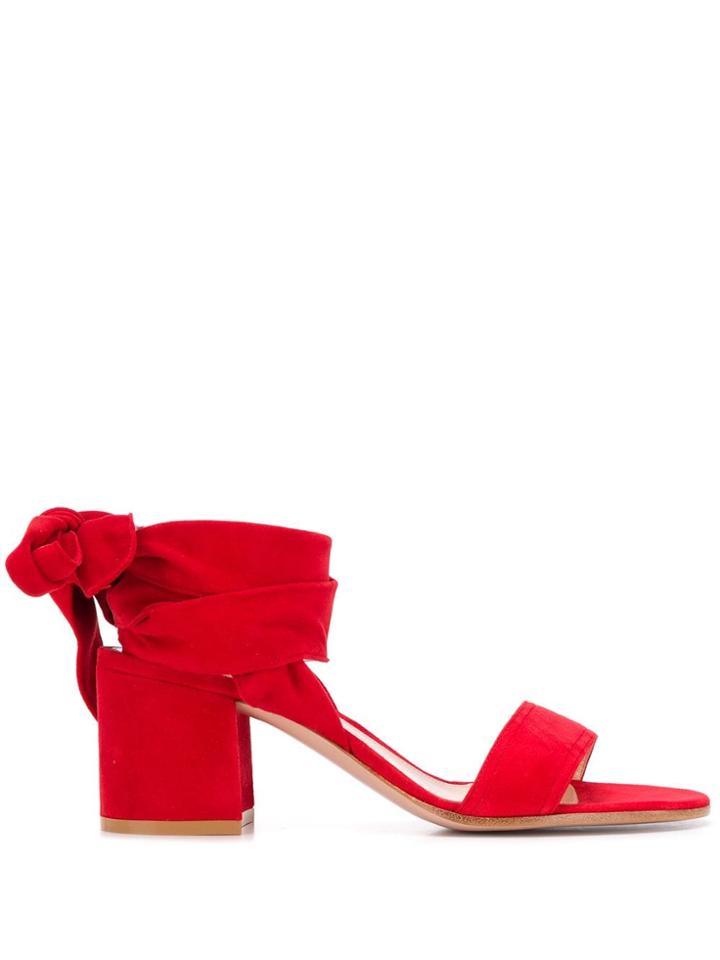Gianvito Rossi Wrap-tie Sandals - Red