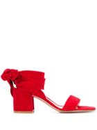 Gianvito Rossi Wrap-tie Sandals - Red