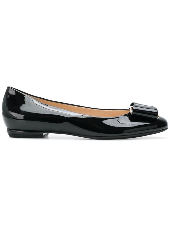 Hogl Bow-detail Flats - Black