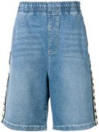 Kappa Contrast Logo Denim Shorts - Blue