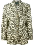 Jean Paul Gaultier Vintage Leopard Print Blazer - Nude & Neutrals