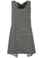 Jucca - Striped Tank Top - Women - Cotton/shell (white) - M, Cotton/shell