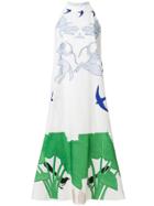 Vivetta Printed Halter Neck Dress - White