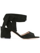Gianvito Rossi Ankle Tie Sandals - Black