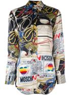 Moschino Vintage 'computer' Print Shirt