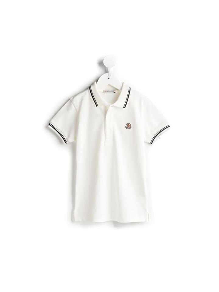 Moncler Kids Contrast Trim Polo Shirt