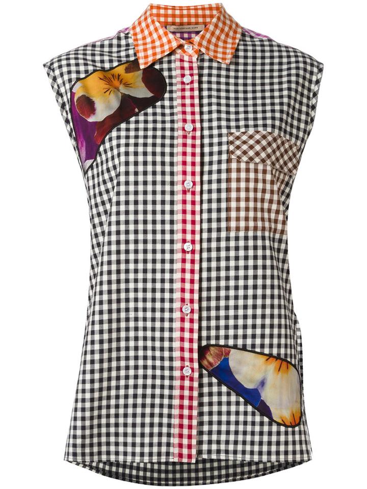 Christopher Kane Gingham Shirt, Women's, Size: 40, Cotton/nylon/polyester