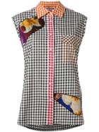 Christopher Kane Gingham Shirt, Women's, Size: 40, Cotton/nylon/polyester