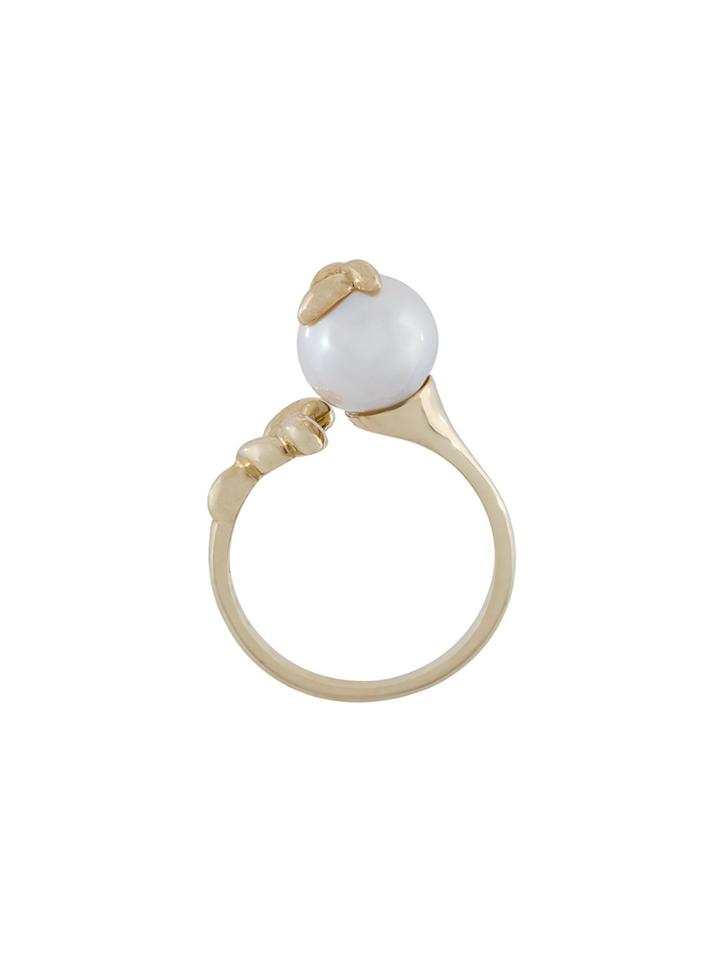 Bea Bongiasca Pearl Open Rice Ring - Metallic