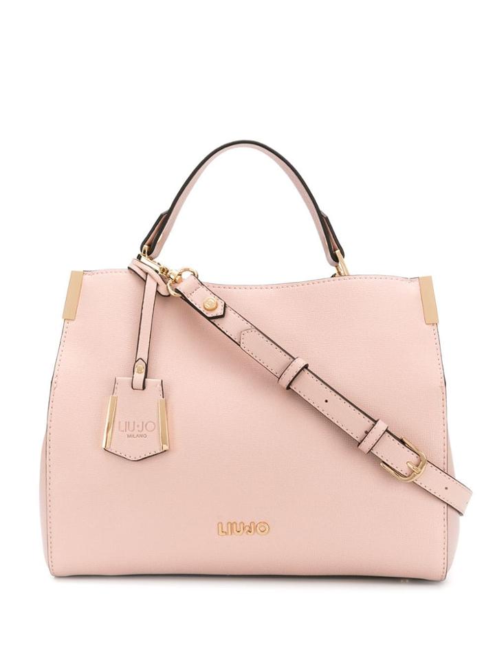 Liu Jo Logo Plaque Tote - Pink