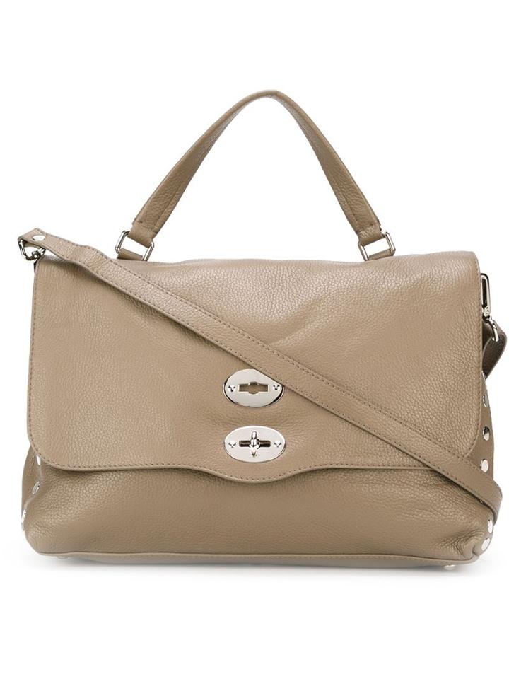 Zanellato Medium 'postina' Satchel, Women's, Nude/neutrals, Leather