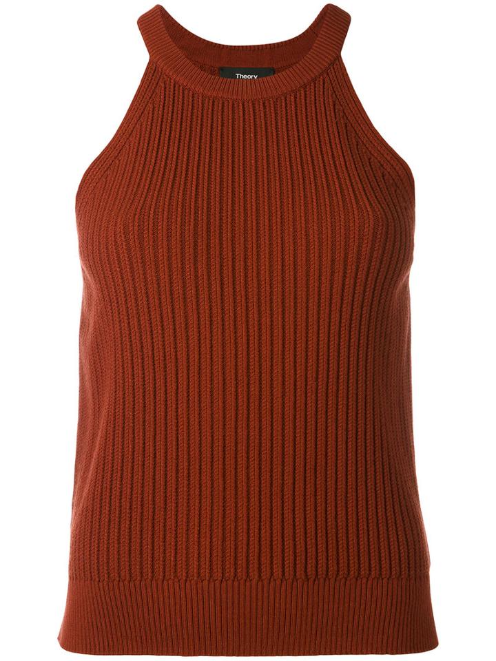 Theory - Waxon Tank Top - Women - Polyester/spandex/elastane/viscose - Xs, Red, Polyester/spandex/elastane/viscose