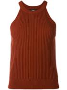 Theory - Waxon Tank Top - Women - Polyester/spandex/elastane/viscose - Xs, Red, Polyester/spandex/elastane/viscose