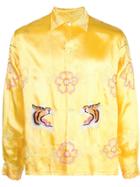 Bode Embroidered Tiger Shirt - Yellow