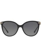 Bulgari Oversized Round Frame Sunglasses - Black