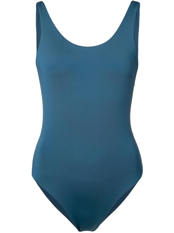 Onia - Kelly Swimsuit - Women - Nylon/spandex/elastane - L, Blue, Nylon/spandex/elastane
