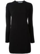 Victoria Beckham Macramé Back Short Dress, Women's, Size: 10, Black, Viscose/silk/cotton