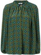 Yves Saint Laurent Pre-owned 1980's Mosaic Print Blouse - Green