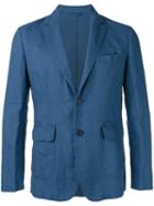 Aspesi Casual Blazer, Men's, Size: Large, Blue, Cotton/linen/flax