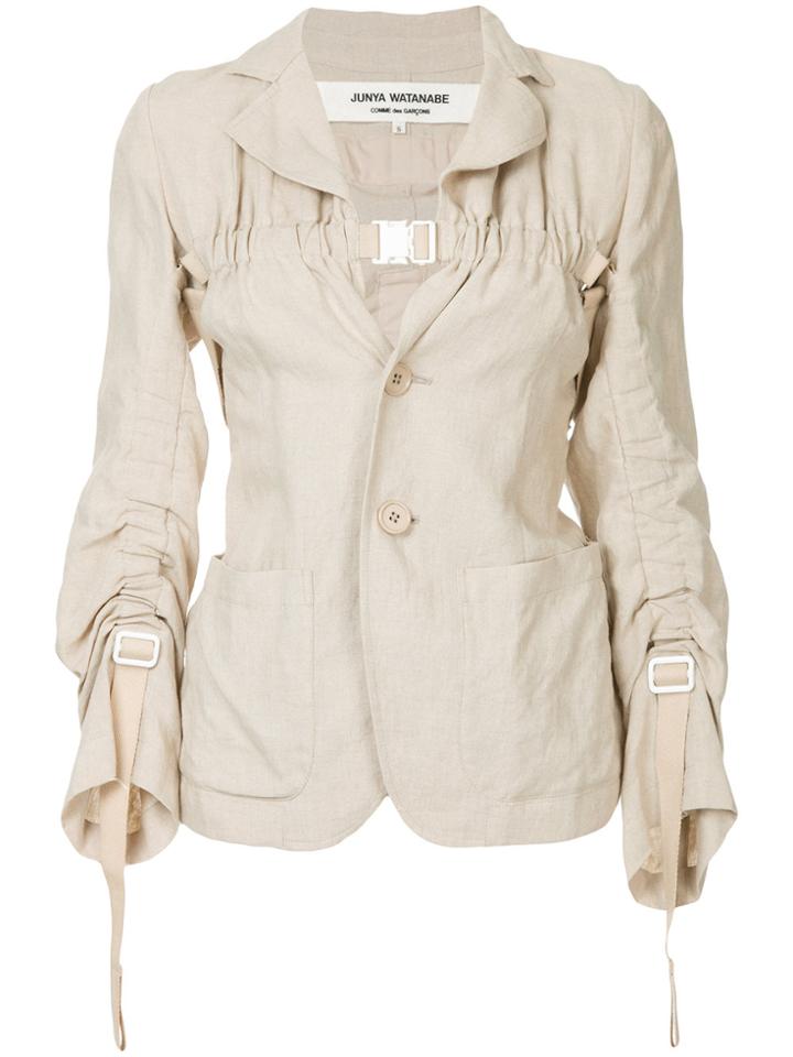 Junya Watanabe Comme Des Garçons Vintage Ruched Strapped Jacket -