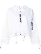 Constance C Band Bomber Jacket - White