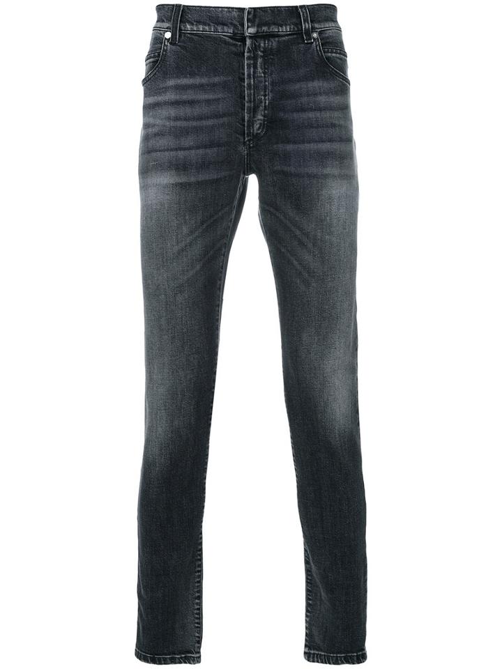 Balmain - Distressed Jeans - Men - Cotton/spandex/elastane - 30, Grey, Cotton/spandex/elastane