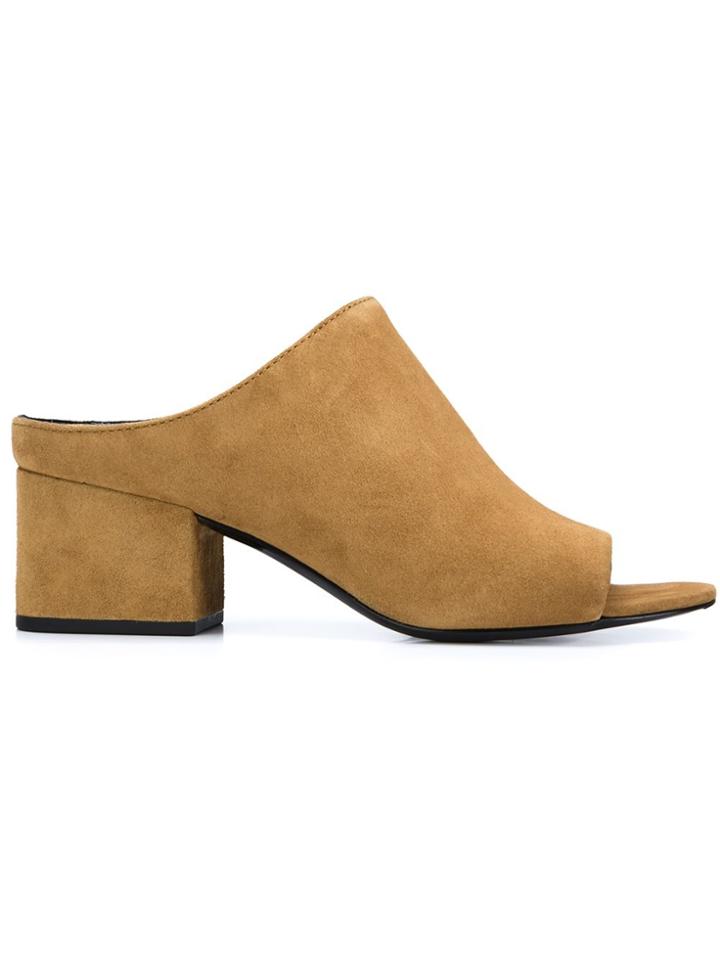 3.1 Phillip Lim Cube Mules - Brown