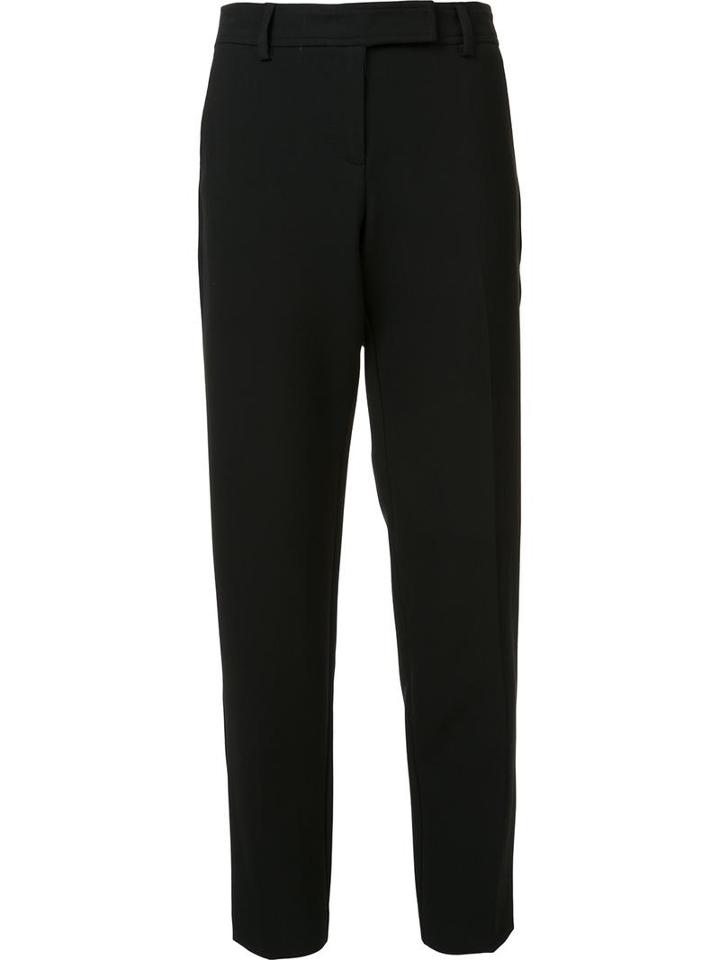 Trina Turk Slim-fit Cropped Tailored Trousers, Women's, Size: 8, Black, Polyester/spandex/elastane/cotton/viscose