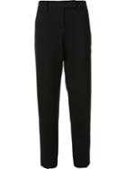 Trina Turk Slim-fit Cropped Tailored Trousers, Women's, Size: 8, Black, Polyester/spandex/elastane/cotton/viscose