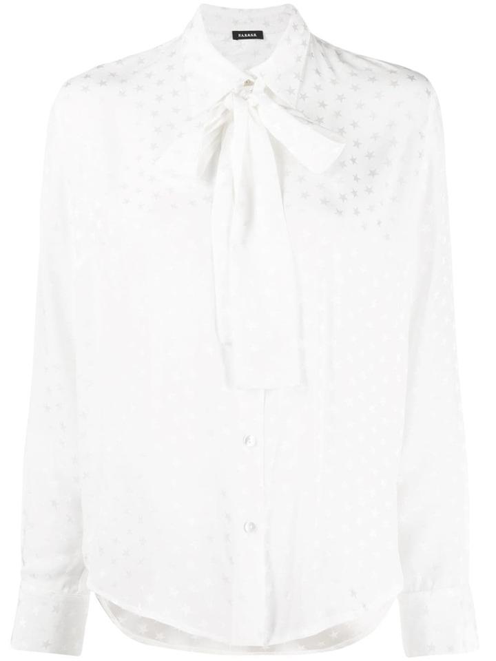 P.a.r.o.s.h. Stars Bow Shirt - White