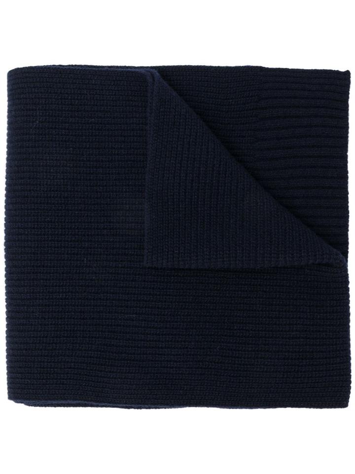 Closed Long Neck Scarf - Blue