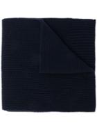 Closed Long Neck Scarf - Blue