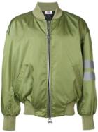 Gcds Logo Embroidered Bomber Jacket - Green