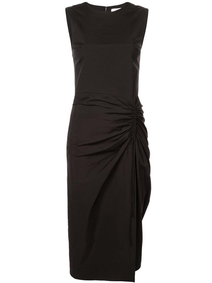 Carolina Herrera Gathered Front Pencil Dress - Black