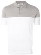 Brunello Cucinelli - Colour Block Polo Shirt - Men - Cotton - 48, White, Cotton