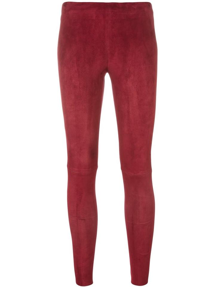 Stouls 'carlson' Leggings, Women's, Size: Xs, Red, Cotton/spandex/elastane/suede