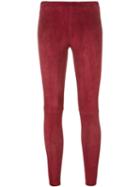 Stouls 'carlson' Leggings, Women's, Size: Xs, Red, Cotton/spandex/elastane/suede