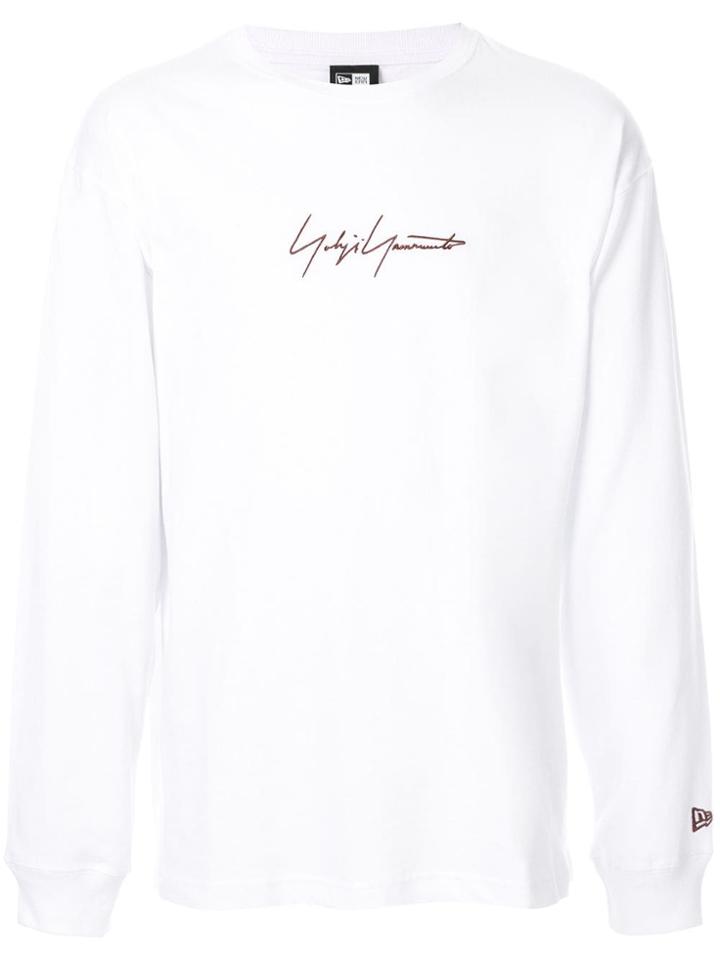 Yohji Yamamoto Signature Logo Sweatshirt - White