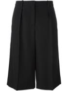 Maison Margiela Tailored Knee Length Shorts, Women's, Size: 40, Black, Cotton/virgin Wool
