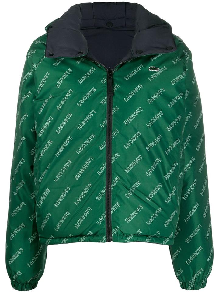 Lacoste Live Logo Puffer Reversible Jacket - Green