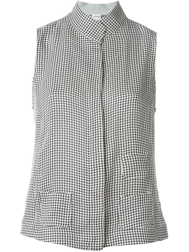 Armani Collezioni Patterned Sleeveless Jacket