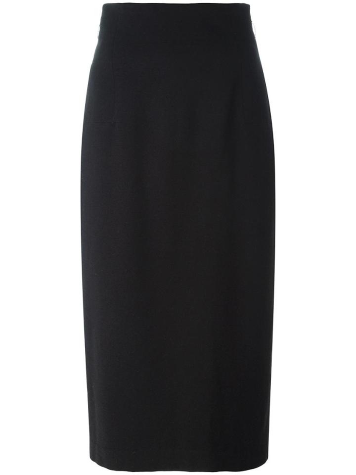 Yohji Yamamoto Vintage Mid Length Skirt - Black
