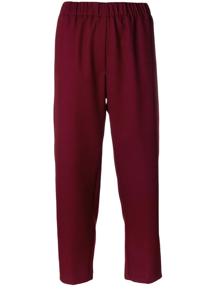Forte Forte Cropped Trousers - Red
