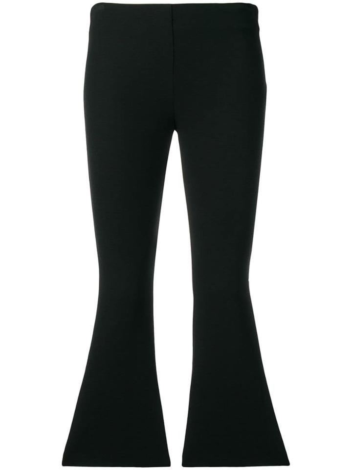 Dusan Cropped Flared Trousers - Black